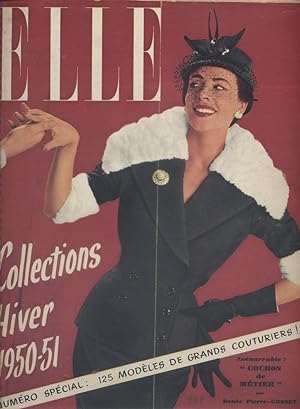 Elle. L'hebdomadaire de la femme. N° 249. Numéro spécial Collections Hiver 1950-951. 125 modèles ...