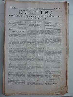 BOLLETTINO DEL COLLEGIO DEGLI INGEGNERI ED ARCHITETTI DI NAPOLI Anno X 1892 ( Gennaio - Novembre )