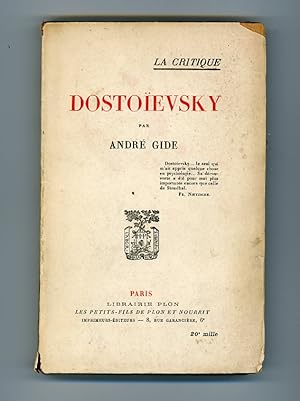 DOSTOIEVSKY - Articles et Causeries (La Critique)