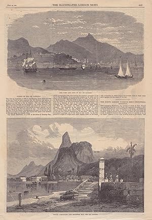 "Views of Rio De Janeiro" from The Illustrated London News, Vol. XLIV, October 29, 1864