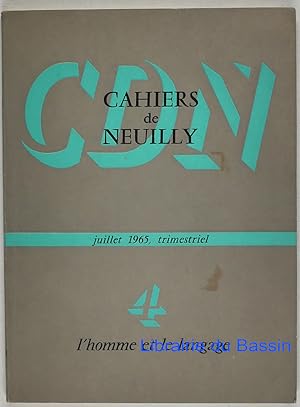 Cahiers de Neuilly n°4 L'homme et le langage