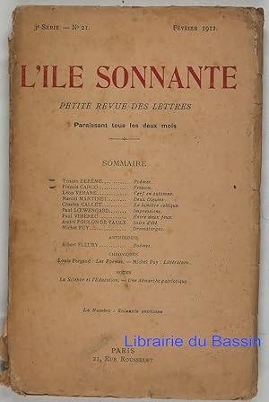 L'Ile Sonnante n°21 Petite revue des Lettres