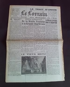 Le trait d'union des réfugiés de l'Est - Le lorrain - N°67 30 Mai 1942