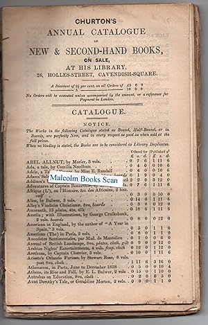 16 x 1840s Catalogues Churtons, University Press Oxford, Henry Parker, Blackie, J. Coxhead, W. E...