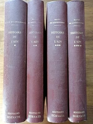 Recherches historiques sur le département de l Ain 1979 - de LA TEYSSONNIERE - Complet en 4 volum...