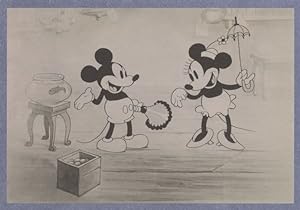 Minnie of Mickey Mouse in Pet Store Old Cartoon Still Postcard