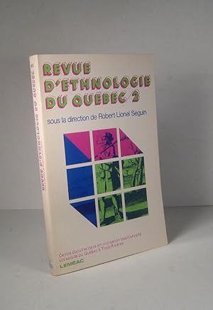 Revue d'ethnologie du Québec. No. 2
