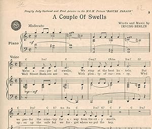 Irving Berlin's a Couple of Swells Standard Edition Sheet Music