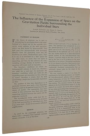 The Influence of the Expansion of Space on the Gravitation Fields Surrounding the Individual Star...