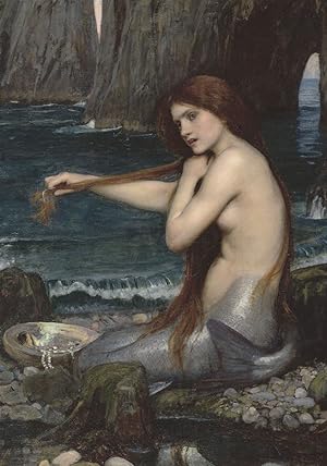 John William Waterhouse A Mermaid 1900 Painting Postcard