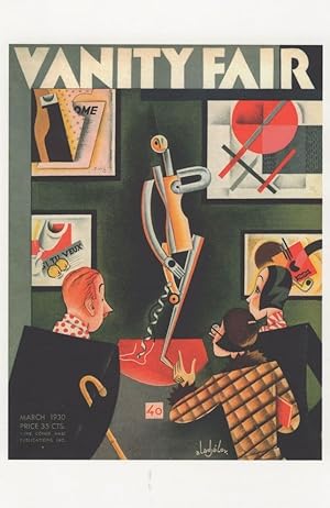 French Exhibition Sci Fi Robot 1930 Art Deco Painting Postcard