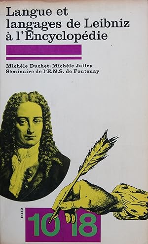 Langue et langages de Leibniz à l'Encyclopédie
