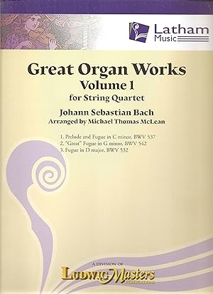 Great Organ Works for String Quartet Vol. 1 Conductor Score & Parts
