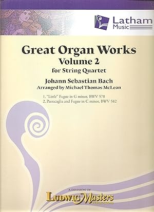Great Organ Works for String Quartet Vol. 2 Conductor Score & Parts