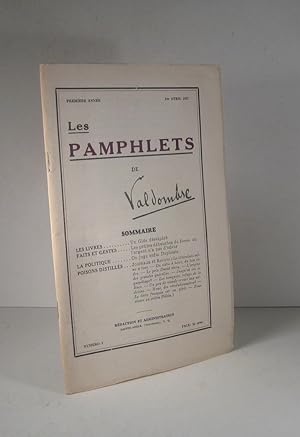 Les Pamphlets de Valdombre. Première année. No. 5. 1 avril 1937