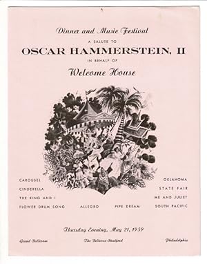 Dinner and music festival. A salute to Oscar Hammerstein, II on behalf of Welcome House