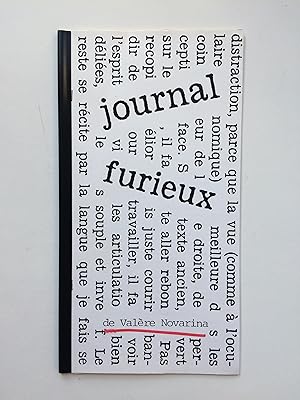 ."Journal Furieux" de Valère NOVARINA