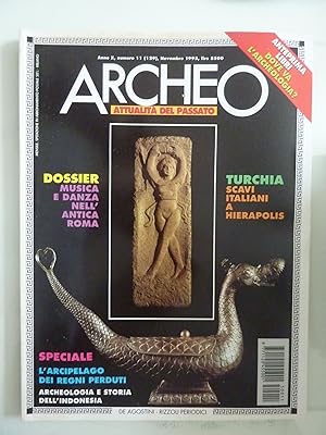 ARCHEO Attualità del Passato Anno X Numero 11 Novembre 1995 DOSSIER DANZA E MUSICA NELL'ANTICA ROMA