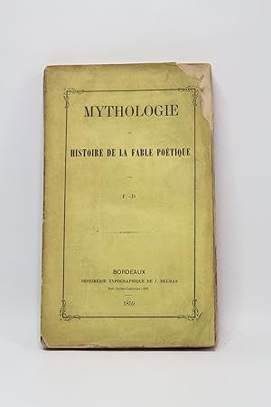 Mythologie ou histoire de la fable poétique