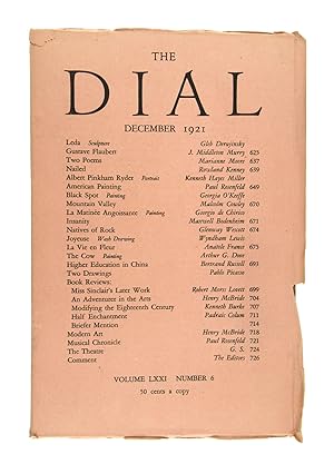 The Dial, December 1921, Volume LXXI, Number 6 [featuring Black Spot by O'Keeffe]