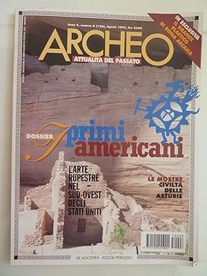 ARCHEO Attualità del Passato Anno X Numero 8 Agosto 1995 DOSSIER I PRIMI AMERICANI