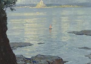 Terrick Williams Sir Michaels Mount Cornwall Painting Postcard