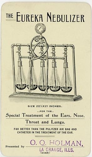 Promotional Card - The Eureka Nebulizer - Special Treatment of the Ears, Nose, Throat and Lungs