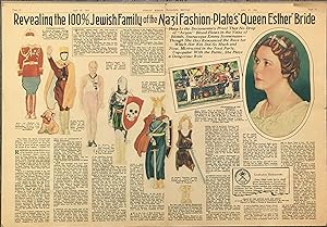 Newspaper Paper Doll of Hermann Goering Comparing Wife, Emmy Sonnemann to the beautiful Jewess Es...
