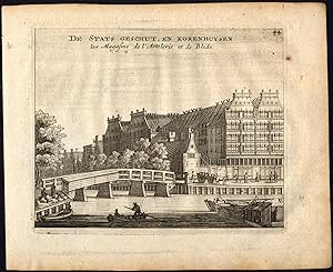 Rare Antique Print-AMSTERDAM-GRANARY-CITY ARTILLERY-Webbers-Veenhuysen-1665