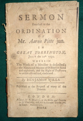 A Sermon Preached at the Ordination of Mr Aaron Pitts Jnr In Great Torrington July 12th 1732. Whe...