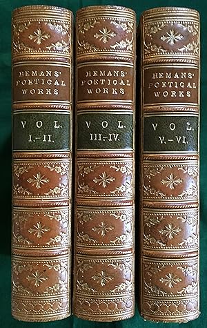 Poems of Felicia Hemans (6 volumes, bound as 3)