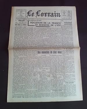 Le lorrain - N°142 11 Novembre 1944