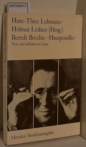 Bertolt Brechts Hauspostille / Text und kollektives Lesen / Metzler Studienausgabe