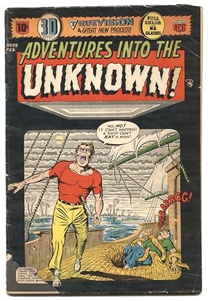 Adventures Into The Unknown #52 1954- 3-D effect issue- VG-