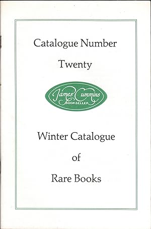 Catalogue Number 20: Winter Catalogue of Rare Books.