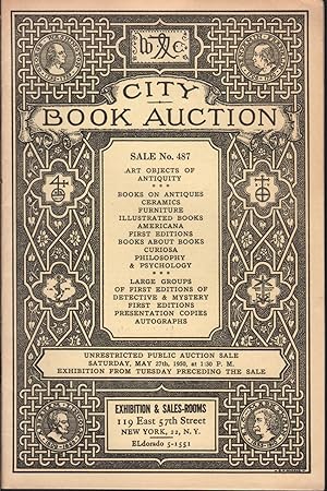 Sale No. 487 (Art Objects of Antiquity); Sale No. 491 (Philately, Fine Bindings etc), Sale No. 49...