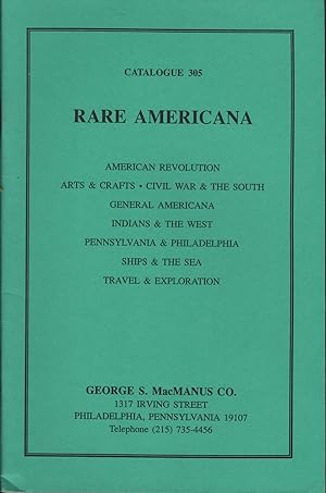 Rare Americana: Catalogue 305