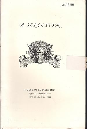 Selection. (Catalogue, A.