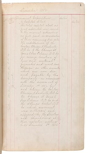 [ACCOUNT LEDGER FOR THE CANTON, ABERDEEN & NASHVILLE RAILROAD, AND ITS SUCCESSOR, THE ILLINOIS CE...
