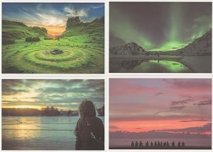 Mystical Skyscapes Lands Of Mystery Coloured Sunsets Fantasy 4x Postcard s