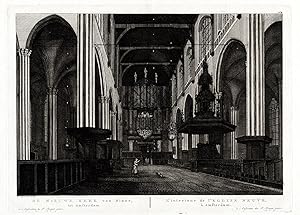 Antique Print-AMSTERDAM-NETHERLANDS-NIEUWE KERK-NEW CHURCH-ORGAN-Fouquet-1783