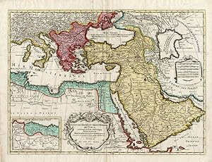 Antique Map-TURKISH EMPIRE-MEDITERRANEAN-Elwe-1792