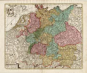 Antique Map-GERMANY-SWITZERLAND-AUSTRIA-Elwe-1792