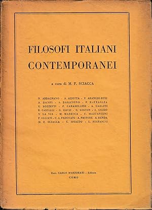 filosofi italiani contemporanei