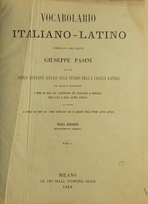 Vocabolario Italiano Latino e Latino Italiano