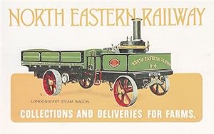 Londonderry Steam Wagon North Eastern Railway Train Postcard