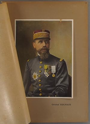 Général Gouraud. Gravure colorisée extraite de l'histoire illustrée de la guerre du droit, d'Emil...