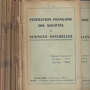 Bulletin de la Fédération française des sociétés de sciences de la vie. 23 bulletins entre le N° ...