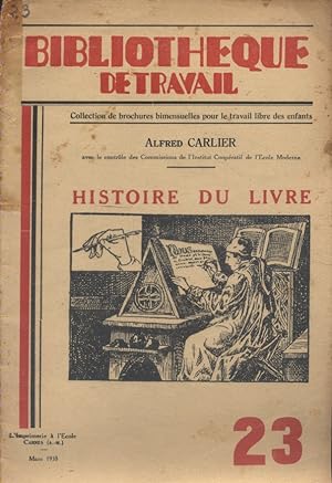 Histoire du livre. Mars 1938.