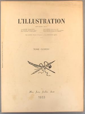 Table alphabétique de la revue L'Illustration. 1933, deuxième volume. Tome CLXXXV : mai à août 1933.